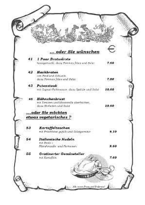 ... oder Sie w�nschen